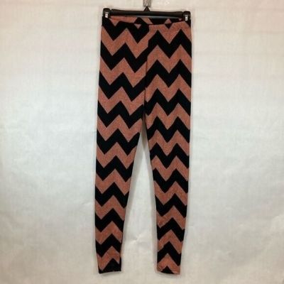 NWOT -Womens Orange and Black Fashion Leggings